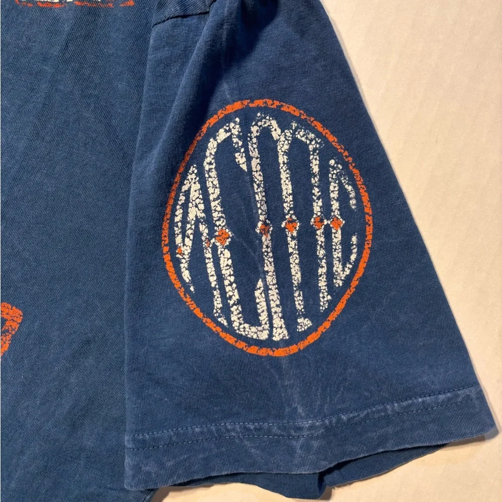 Vtg Affliction American Customs Indian Skull Choppers Y2K Blue Men’s Tshirt Sz M - Picture 3 of 8